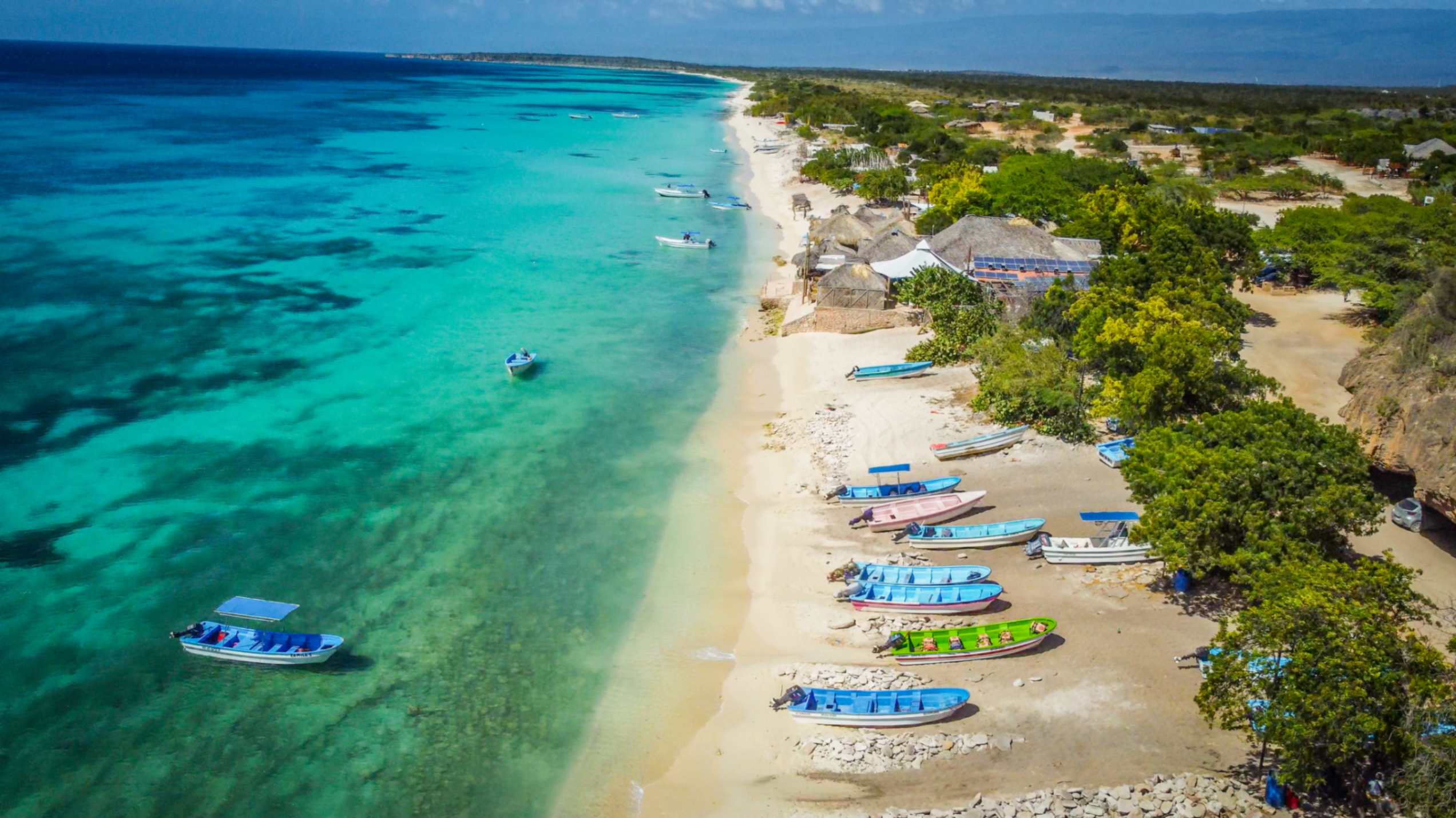 Vista aérea de Cabo Rojo en Pedernales