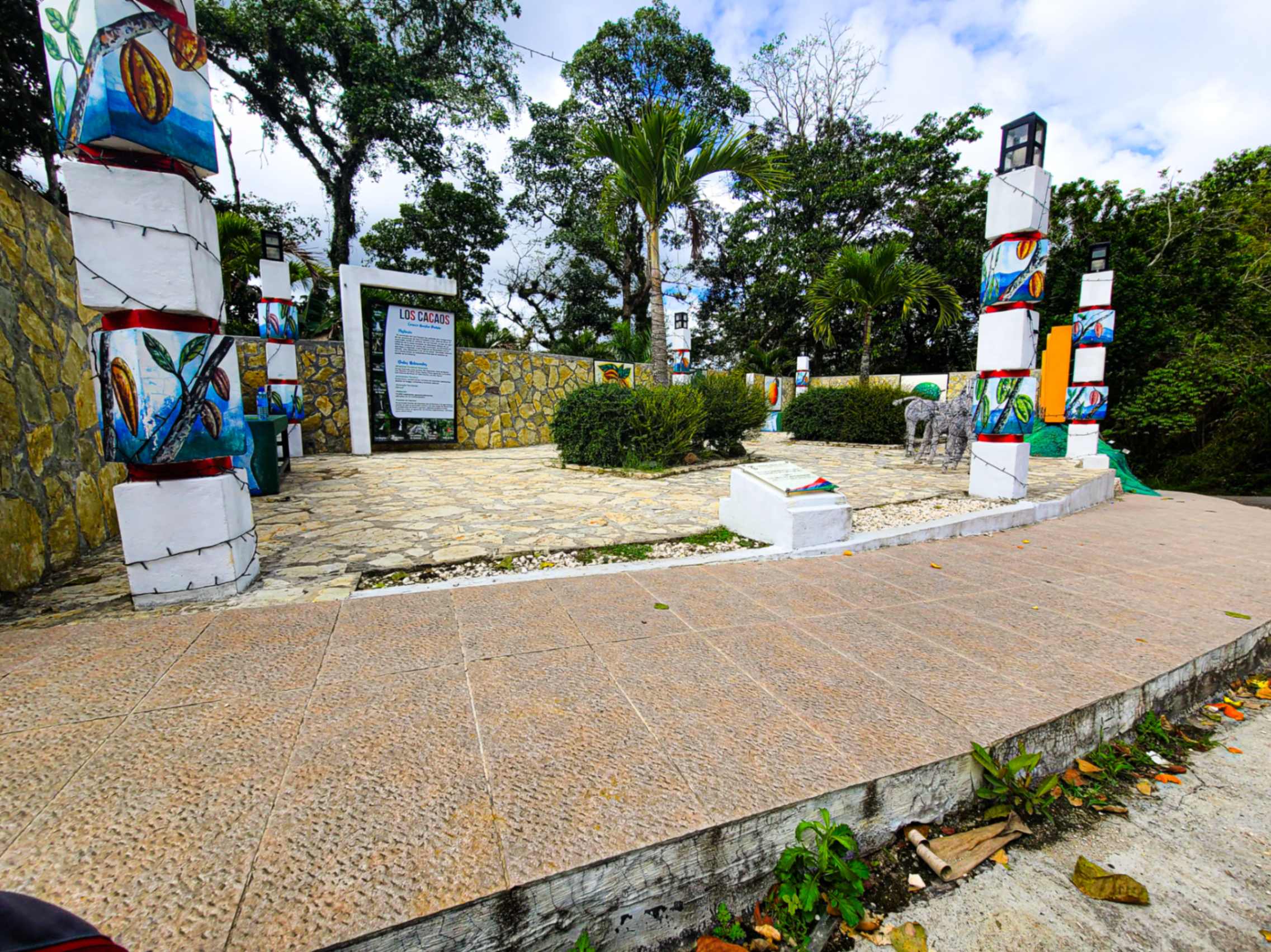 Calles del pueblo de Los Cacaos en San Cristóbal